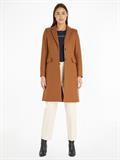 WOOL BLEND CLASSIC COAT natural cognac