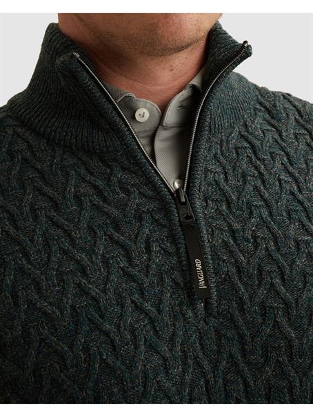 wool blend dark sea