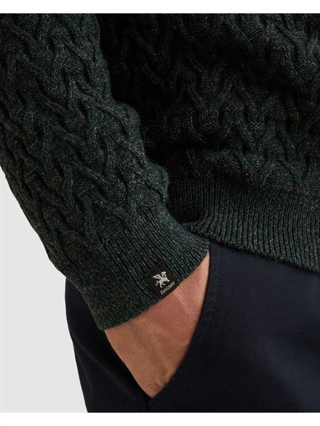 wool blend dark sea