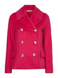 WOOL BLEND DB PEACOAT eccentric magenta