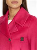 WOOL BLEND DB PEACOAT eccentric magenta