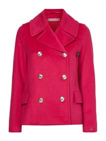 WOOL BLEND DB PEACOAT eccentric magenta