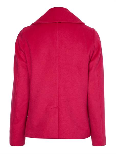 WOOL BLEND DB PEACOAT eccentric magenta