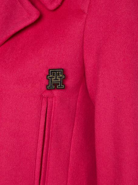 WOOL BLEND DB PEACOAT eccentric magenta