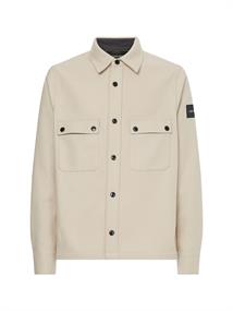 WOOL-BLEND OVERSHIRT bleached stone