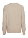 WOOL CASHMERE C-NK CARDIGAN white dove heather