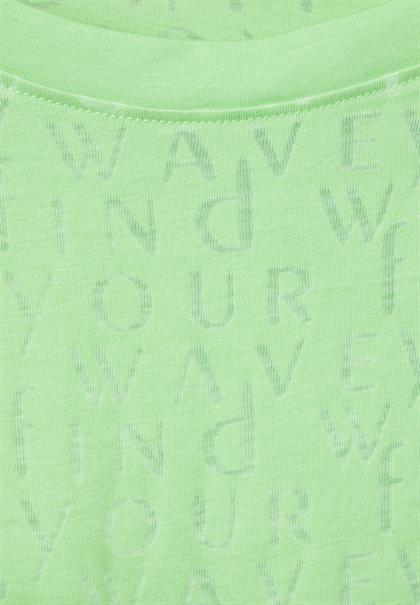 Wording T-Shirt matcha lime