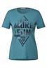 Wordingprint Shirt adriatic blue