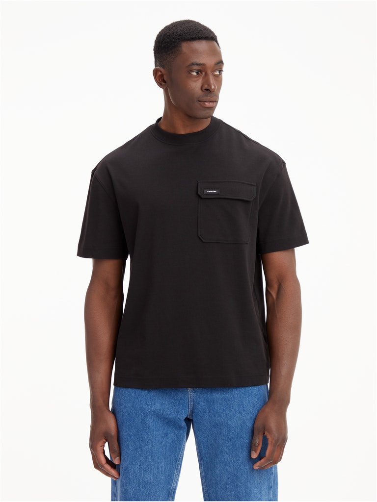 Calvin Klein Herren T Shirt WORKWEAR POCKET COMFORT T SHIRT bright white bequem online kaufen bei Tara M