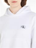 WOVEN LABEL HOODIE bright white