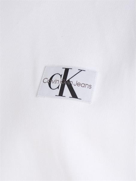 WOVEN LABEL HOODIE bright white