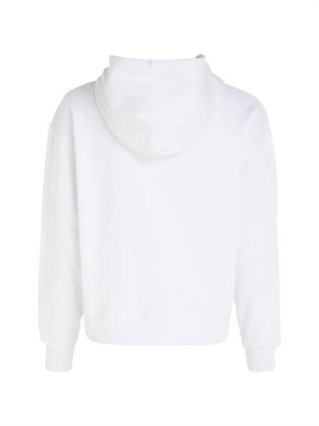 WOVEN LABEL HOODIE bright white