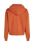 WOVEN LABEL HOODIE burnt clay