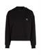 WOVEN LABEL HOODIE ck black