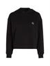 WOVEN LABEL HOODIE ck black