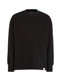 WOVEN TAB WAFFLE LS ck black