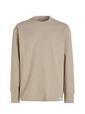 WOVEN TAB WAFFLE LS plaza taupe