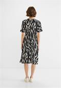 Wrap Zebraprint Kleid black