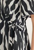 Wrap Zebraprint Kleid black