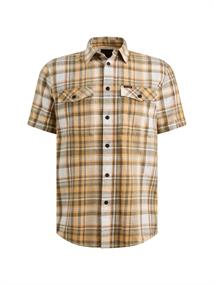 Wrenchmen Slub Check apricot cream
