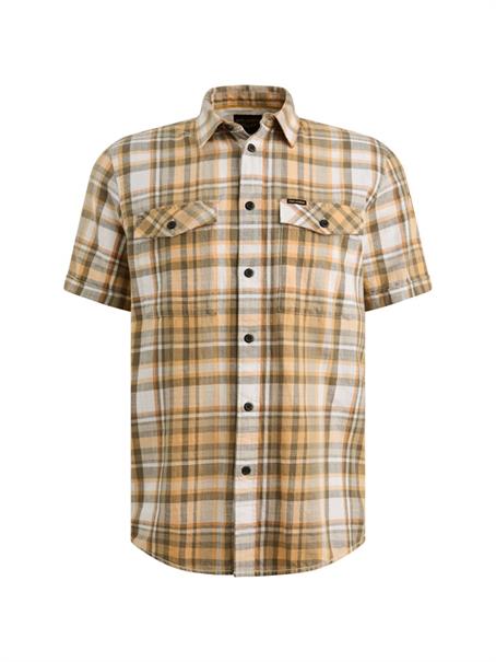 Wrenchmen Slub Check apricot cream