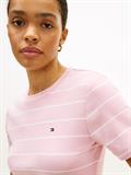 WW0WW40587 fine stp bonita pink - ecru