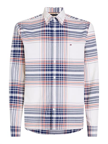 XL OXFORD CHECK RF SHIRT ancient white