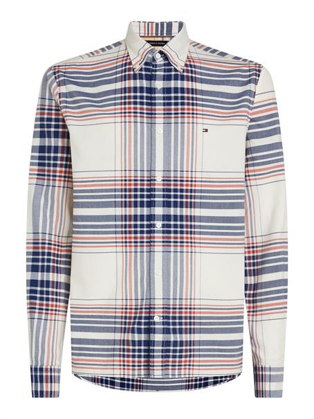 XL OXFORD CHECK RF SHIRT ancient white