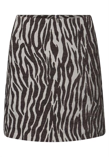 Zebra Jacquard Rock deep roast brown