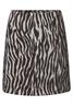 Zebra Jacquard Rock deep roast brown