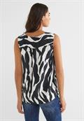 Zebraprint Blusentop black