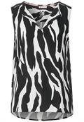 Zebraprint Blusentop black