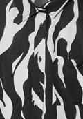 Zebraprint Longbluse black