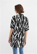 Zebraprint Longbluse black