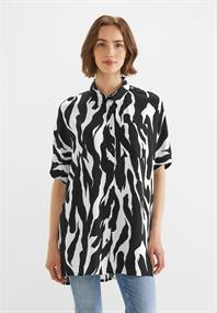 Zebraprint Longbluse black