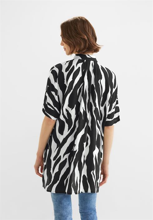 zebraprint-longbluse-black