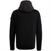 Zip jacket knit look mix black