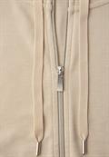 Zipper Jacke cotton beige