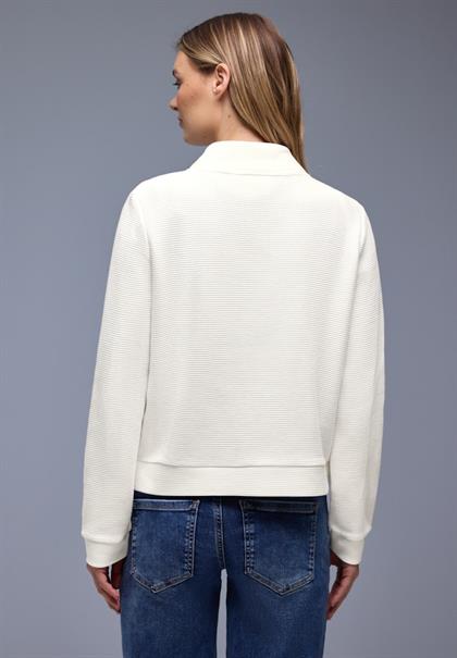 Zipper Jacke off white