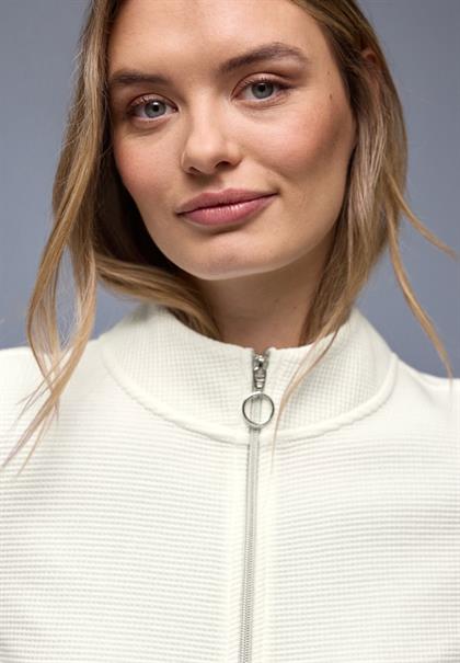 Zipper Jacke off white
