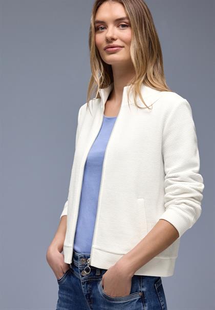 Zipper Jacke off white