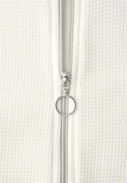Zipper Jacke off white