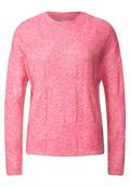 Zopfstrickpullover winter rose melange