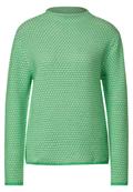 Zweifarbiger Pullover light spring green