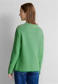 Zweifarbiger Pullover light spring green