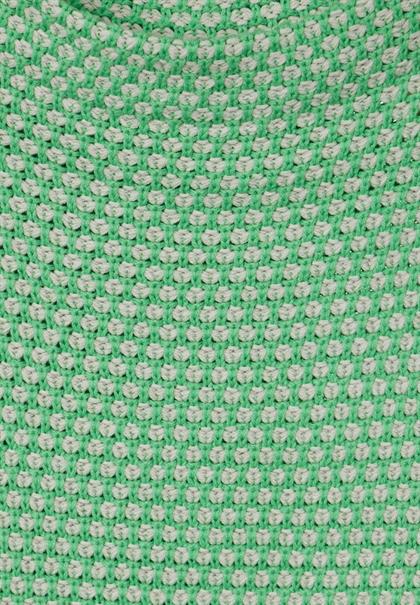 Zweifarbiger Pullover light spring green