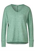 Zweifarbiges Langarmshirt fresh spring green melange