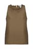 Ärmellose Smokbluse khaki green