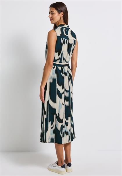 Ärmelloses Blusenkleid tide blue