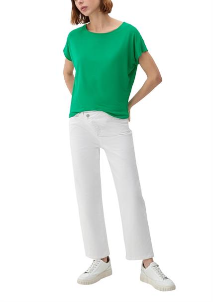 Ärmelloses T-Shirt aus Viskosestretch grün1